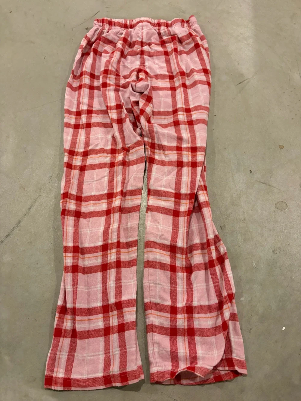 Red and Pink Plaid Lightweight PJ Pants